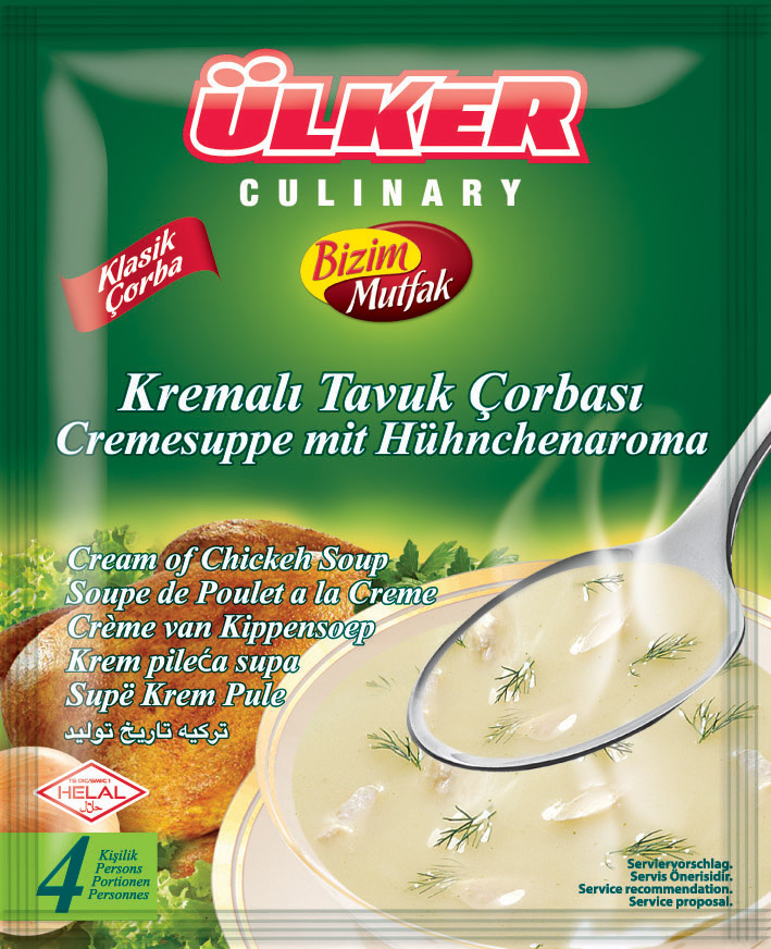 Ülker Bizim Mutfak Cremesuppe mit Hähnchenaroma