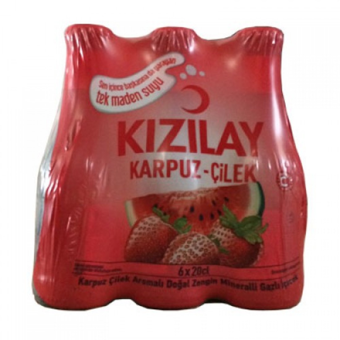 Kizilay karpuz & cilek aromali 6`li soda